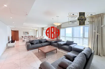 شقة - 4 غرف نوم - 6 حمامات للايجار في برج وست باي - الخليج الجنوبي - الخليج الغربي - الدوحة