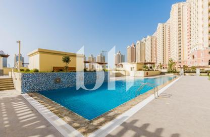 Apartment - 2 Bedrooms - 3 Bathrooms for rent in Viva West - Viva Bahriyah - The Pearl Island - Doha