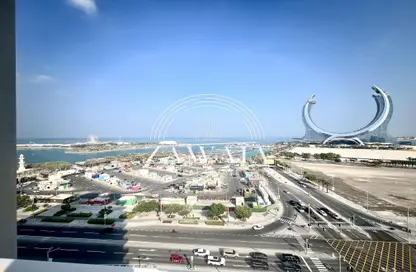 Apartment - 2 Bedrooms - 3 Bathrooms for rent in Lusail Marina Heights - Marina District - Lusail