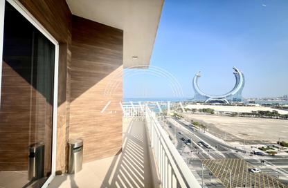 Apartment - 2 Bedrooms - 3 Bathrooms for rent in Lusail Marina Heights - Marina District - Lusail