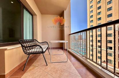 Apartment - 1 Bedroom - 2 Bathrooms for rent in West Porto Drive - Porto Arabia - The Pearl Island - Doha