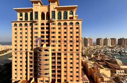 شقة - غرفة نوم - 2 حمامات للايجار في طريق بورتو الغربي - بورتو أرابيا - جزيرة اللؤلؤة - الدوحة