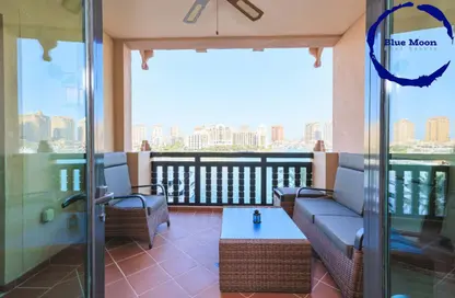 Apartment - 1 Bedroom - 2 Bathrooms for rent in East Porto Drive - Porto Arabia - The Pearl Island - Doha