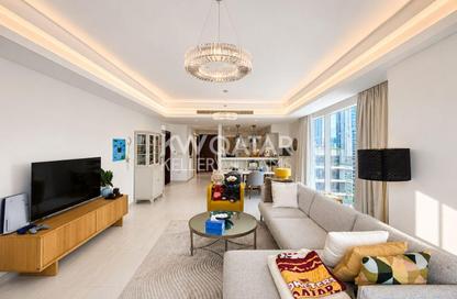Apartment - 1 Bedroom - 2 Bathrooms for rent in Crystal Residence - Gewan Island - The Pearl Island - Doha