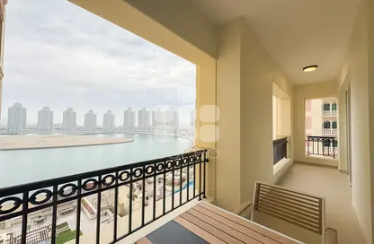 شقة - غرفة نوم - 2 حمامات للايجار في فيفا غرب - فيفا بحرية - جزيرة اللؤلؤة - الدوحة