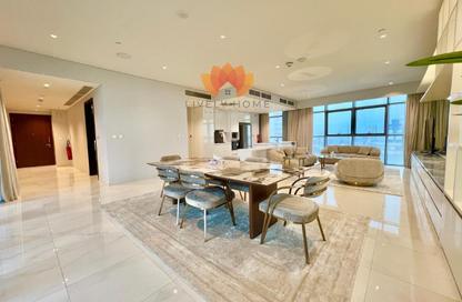 Apartment - 1 Bedroom - 2 Bathrooms for rent in Seef Lusail Tower 1 - Seef Lusail - Lusail City - Lusail