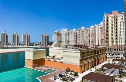 Apartment - 1 Bedroom - 2 Bathrooms for rent in Al Mutahidah Tower - Viva Bahriyah - The Pearl Island - Doha