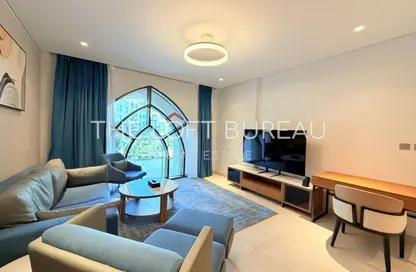 شقة - غرفة نوم - 1 حمام للايجار في البلاج الجنوبي - البلاج - جزيرة اللؤلؤة - الدوحة