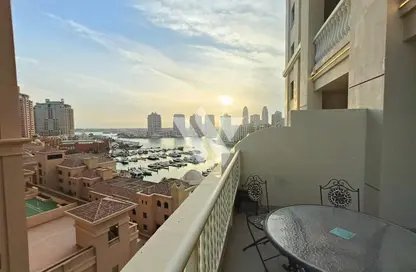 شقة - غرفة نوم - 2 حمامات للايجار في طريق بورتو الشرقي - بورتو أرابيا - جزيرة اللؤلؤة - الدوحة