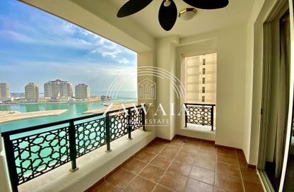 Apartment - Studio - 1 Bathroom for rent in Viva West - Viva Bahriyah - The Pearl Island - Doha