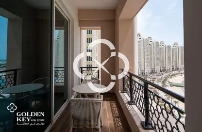 Apartment - 1 Bedroom - 2 Bathrooms for rent in Viva West - Viva Bahriyah - The Pearl Island - Doha