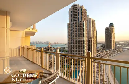 Apartment - 3 Bedrooms - 5 Bathrooms for rent in Abraj Bay - Abraj Quartiers - The Pearl Island - Doha