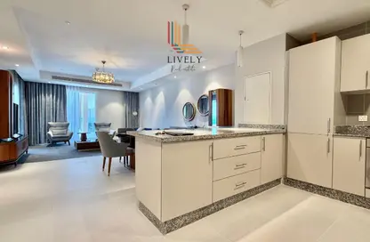 Apartment - 1 Bedroom - 2 Bathrooms for rent in Lusail Marina Heights - Marina District - Lusail
