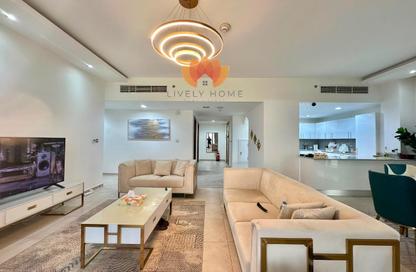 Apartment - 2 Bedrooms - 3 Bathrooms for rent in Lusail Marina Heights - Marina District - Lusail