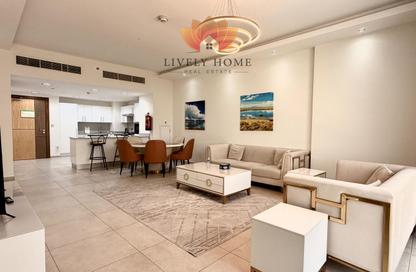 Apartment - 1 - 1 for rent in Lusail Marina Heights - Marina District - Lusail