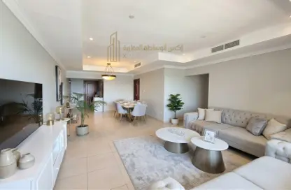 شقة - 2 غرف نوم - 2 حمامات للايجار في طريق بورتو الغربي - بورتو أرابيا - جزيرة اللؤلؤة - الدوحة