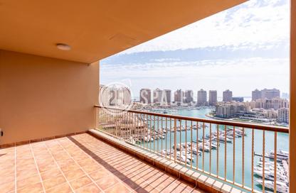 Apartment - 2 Bedrooms - 3 Bathrooms for rent in East Porto Drive - Porto Arabia - The Pearl Island - Doha