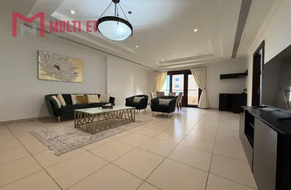 شقة - غرفة نوم - 2 حمامات للايجار في طريق بورتو الشرقي - بورتو أرابيا - جزيرة اللؤلؤة - الدوحة