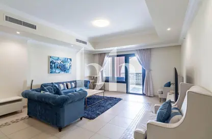 Apartment - 1 Bedroom - 2 Bathrooms for rent in West Porto Drive - Porto Arabia - The Pearl Island - Doha