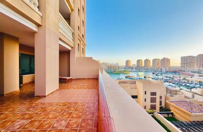 شقة - غرفة نوم - 2 حمامات للايجار في طريق بورتو الشرقي - بورتو أرابيا - جزيرة اللؤلؤة - الدوحة