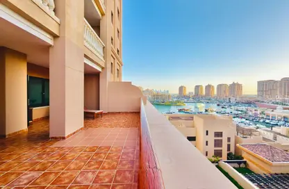 Apartment - 1 Bedroom - 2 Bathrooms for rent in East Porto Drive - Porto Arabia - The Pearl Island - Doha