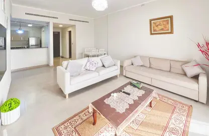 Apartment - 1 Bedroom - 2 Bathrooms for rent in Seef Lusail Tower 1 - Seef Lusail - Lusail City - Lusail