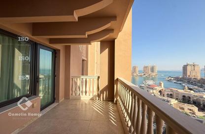 Apartment - 2 Bedrooms - 3 Bathrooms for rent in East Porto Drive - Porto Arabia - The Pearl Island - Doha