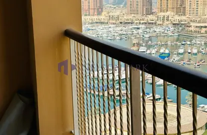 شقة - غرفة نوم - 2 حمامات للايجار في طريق بورتو الشرقي - بورتو أرابيا - جزيرة اللؤلؤة - الدوحة