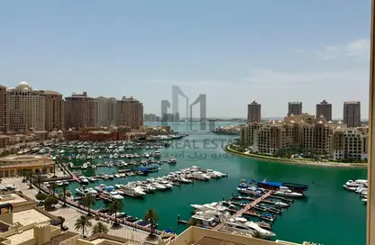 Apartment - 1 Bedroom - 2 Bathrooms for rent in East Porto Drive - Porto Arabia - The Pearl Island - Doha