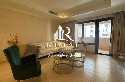 Apartment - 1 Bedroom - 2 Bathrooms for rent in East Porto Drive - Porto Arabia - The Pearl Island - Doha