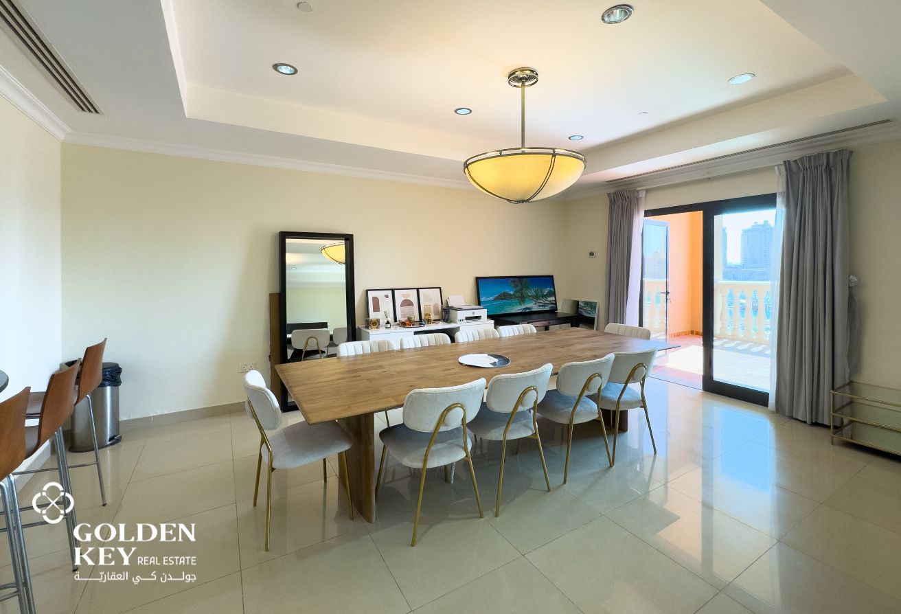 Marina View | Furnished 2BR w/ Balcony | The Pearl
