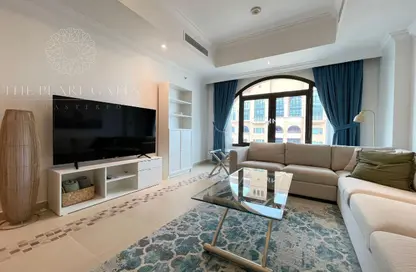 شقة - غرفة نوم - 2 حمامات للايجار في طريق بورتو الغربي - بورتو أرابيا - جزيرة اللؤلؤة - الدوحة