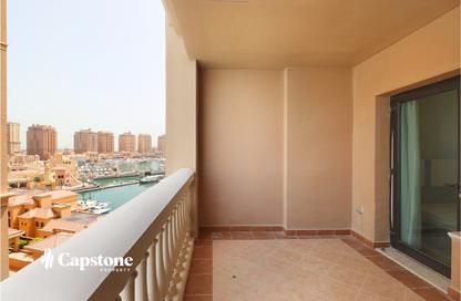Apartment - 1 Bedroom - 2 Bathrooms for rent in East Porto Drive - Porto Arabia - The Pearl Island - Doha
