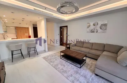 شقة - غرفة نوم - 2 حمامات للايجار في كريستال ريزيدنس - جزيرة جيوان - جزيرة اللؤلؤة - الدوحة