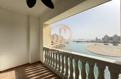 شقة - غرفة نوم - 2 حمامات للايجار في فيفا غرب - فيفا بحرية - جزيرة اللؤلؤة - الدوحة