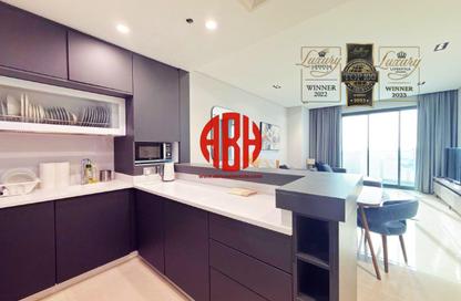 Apartment - 1 Bedroom - 2 Bathrooms for rent in Lusail Marina Heights - Marina District - Lusail