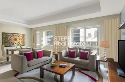 شقة - غرفة نوم - 2 حمامات للايجار في برج وست باي - الخليج الجنوبي - الخليج الغربي - الدوحة