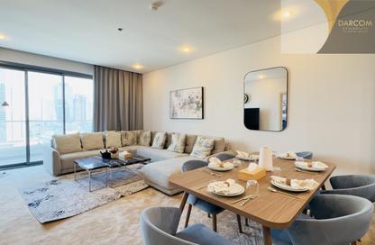 Apartment - 1 Bedroom - 2 Bathrooms for rent in Lusail Marina Heights - Marina District - Lusail Apartment - 1 Bedroom - 2 Bathrooms for rent in Lusail Marina Heights - Marina District - Lusail