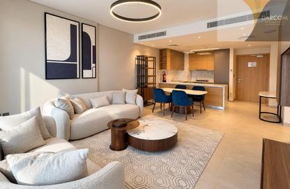 Apartment - 1 - 2 for rent in Lusail Marina Heights - Marina District - Lusail
