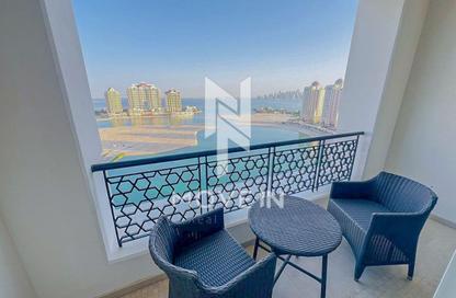 Apartment - 3 Bedrooms - 3 Bathrooms for rent in Viva East - Viva Bahriyah - The Pearl Island - Doha