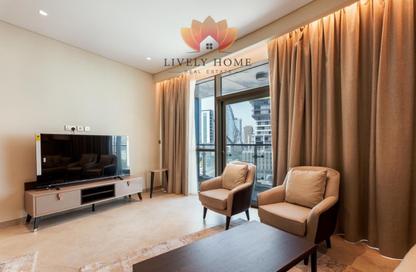 Apartment - 2 - 2 for rent in Lusail Marina Heights - Marina District - Lusail