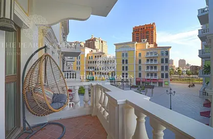 Apartment - 1 Bedroom - 2 Bathrooms for rent in Mercato - Qanat Quartier - The Pearl Island - Doha