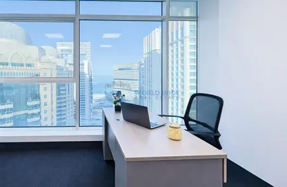 Office Space - Studio - 4 Bathrooms for rent in Al Jazeera Tower - West Bay - West Bay - Doha