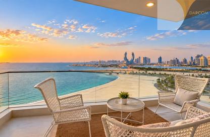 Apartment - 1 - 1 for rent in Lusail Marina Heights - Marina District - Lusail