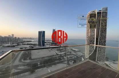 Apartment - 2 Bedrooms - 4 Bathrooms for rent in Lusail Marina Heights - Marina District - Lusail