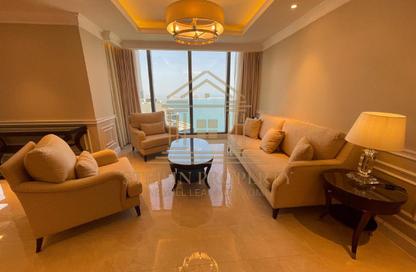 Apartment - 3 Bedrooms - 4 Bathrooms for rent in City Center Towers - West Bay - Doha