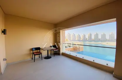 Apartment - Studio - 1 Bathroom for rent in Viva West - Viva Bahriyah - The Pearl Island - Doha