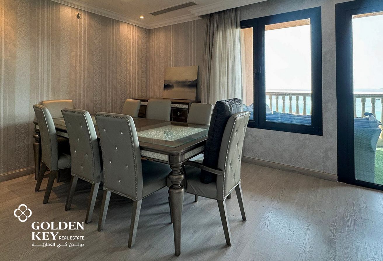 Sea View | Furnished 3BR w/ Balcony | Porto Arabia