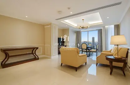 شقة - غرفة نوم - 2 حمامات للايجار في برج وست باي - الخليج الجنوبي - الخليج الغربي - الدوحة