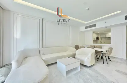 Apartment - 2 Bedrooms - 4 Bathrooms for rent in Lusail Marina Heights - Marina District - Lusail